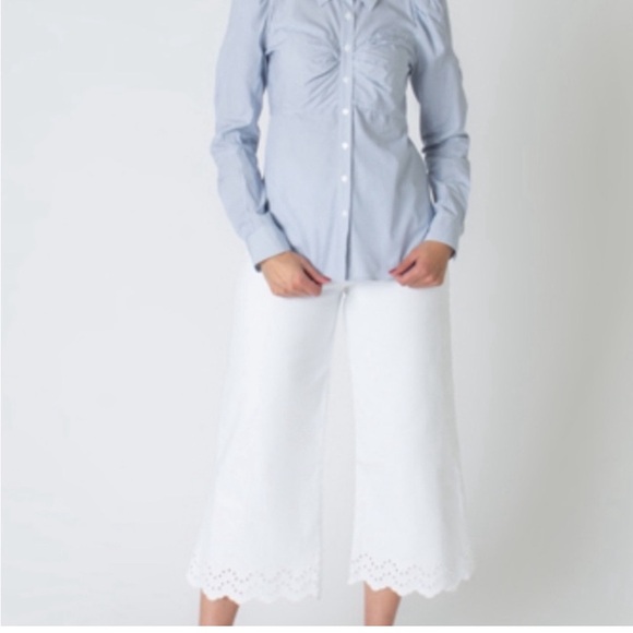 Veronica Beard - Canteen Candice  Stripe Puff Sleeve Blouse - Picture 15 of 15